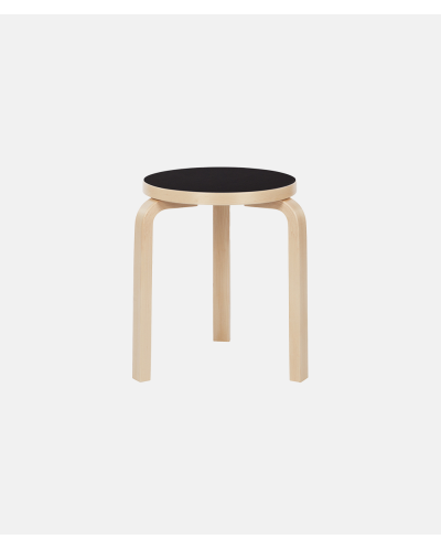 Artek - Alvar Aalto Stool 60 black laminat PÅ LAGER